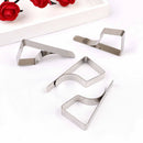 4X Lengthened stainless steel tablecloth cover clips holder cloth clamps partyJR