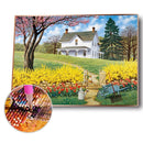 Full Round Drill 5D DIY Diamond Painting House Wall Picture Mosaic (B113)