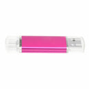Memory 16GB USB drive OTG + mini USB Flash Drive for Notebook Rose red