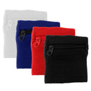 4x Athletic Zipper Wallet Wrist Band Pocket for Sport Travel Running Cycling