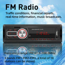 Single 1DIN Car Stereo MP3 Player Bluetooth TF Card U Disk AUX FM Radio Remote