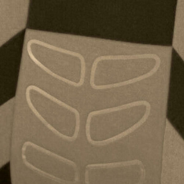 9pcs Car Seat Covers Tire Track Style Auto Styling Seat Protector (Beige)