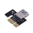 USB 3.0 PCI-E Express 1x  Extender Riser Card Adapter 6PIN Power Cable