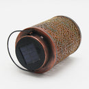 Solar Hanging Lantern Round Hanging Lantern Light Metal Lantern for Outdoor