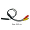 23 in Car Backup Reverse Camera 4 Pin Male To RCA Female Power Adapter Q0I6
