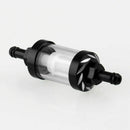 Black Fuel Filter 93.5 * 27.2 mm Glass Oil Cleaner Inline Fuel Filter Motorcycle