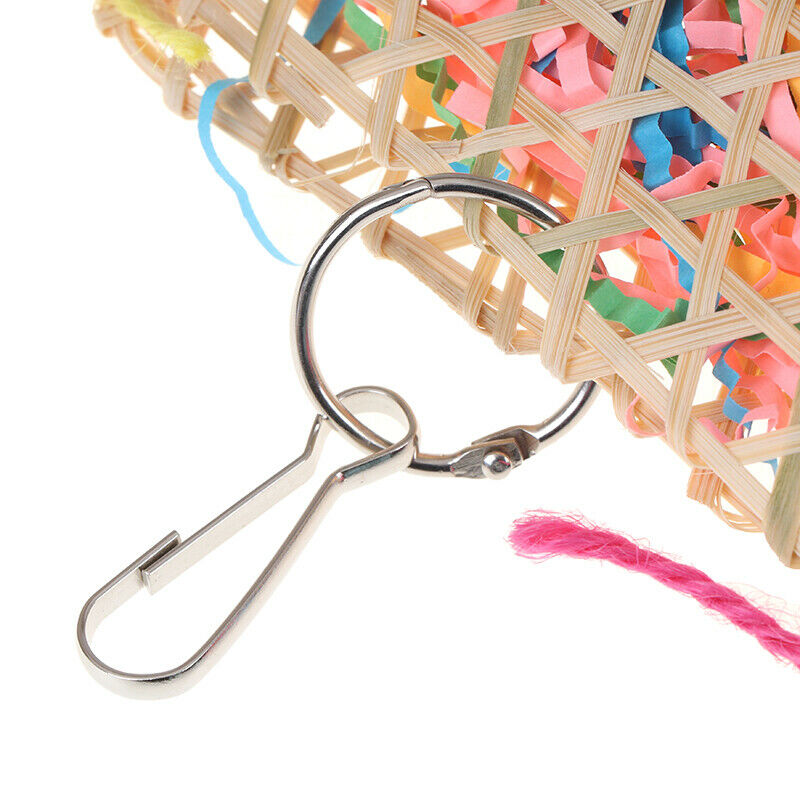 Parrot Bird Toys Pet Parrot Bird Bites Climb Chew Toys Colorful Hanging BruS Gw