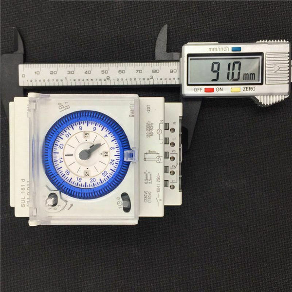 Analog Mechanical Timer Switch 110V-220V 24 hours Daily Programmable 15min  O6R2