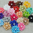 40pcs Satin Ribbon Mixed Color Cute Flower Costume Appliques DIY Sewing UTB