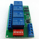 4 Channel DC 12V RS485 Relay Module Modbus RTU and AT Command Remote Contro