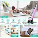 PR-A19 Wireless Optical Pen Mouse 2.4GHz USB Bluetooth Air Mouse (Purple) A