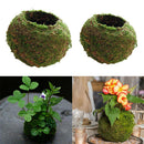 2pcs Naturally Green Moss Ball Flowerpot Plant Holder Garden Ornament Holiday