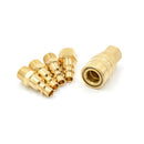 5Pcs Brass Quick Coupler Set Solid Air Hose Connector Fittings 1/4" NPT Tools FT
