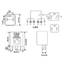 Car 3-pin CF-13 Electronic LED 12V Flasher Relay Fix for Turn Signal Blinke