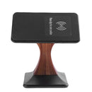 180 Degree Rotation Wood Grain Wireless Charging Stand 9V Charger Stand A