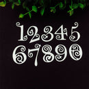 Number 0-9 Metal Cutting Dies Stencil Scrapbook Paper Cards Craft Embossing W BX