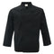 Black Chef Waiter Double-breasted Coat Uniform Long Sleeve Jacket Clothes XL