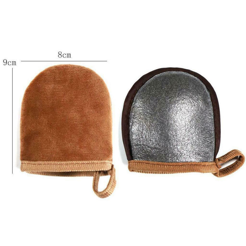 Set of 2 Self Tanner Applicator Tanning Mitten Glove Body Cleaning Reusable