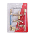 Car A/C Air Conditioning Refrigeration Connector Adapter Hoses R134A R12