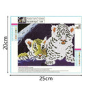 5D DIY Diamond Painting Tiger Cross Stitch Embroidery Mosaic Kit Needlework