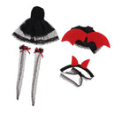 Adorable Off Shoulder Lace Dress Cape Stocking Suits Halloween Party Outfit For
