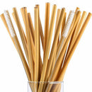 20 Pieces 7.5 inch Reusable Bamboo Drinking Straws Alternative to Plastic K I5C6