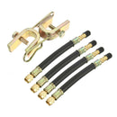 4x180mm Tyre Valve Extension Adaptor For Car Tire Stem Extender + 2x Clamps