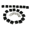20pcs Square Non-skid Rubber Feet Pad for Table Desk Chair Kitchen Cabinet