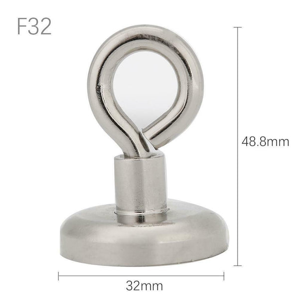 Neodymium Recovery Searching Strong Magnet Hook Metal Detector Holder (F32) A#S