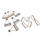 Set of 6 Bronze Dungaree Fasteners Clip Brace Buckles for Suspenders 38mm