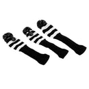 3x Golf Club Pom Pom Head Cover Knit Cover For Driver Fairway Wood Covers White