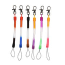 2X Retractable Plastic Spring Coil Spiral Stretch Key Ring Chain KeyringPG NA3C