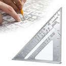 Rustproof Square Metal 90 Degrees Wear Resistant Durable Angle Triangle Ruler