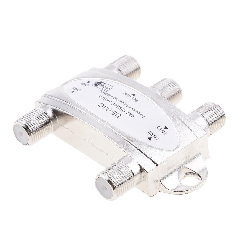 4x1 Premium Wideband DiSEqC 1.0 Satellite Switch FTA Dish LNB LNBF