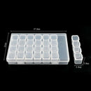 28 Slots Clear Adjustable Diamond Painting Storage Box Case Bead Organiser Gifts