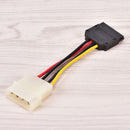 Molex to SATA Power Adaptor Cable 4 pin to 15 pin For HDD Hard Drive M&E