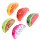 5pcs Fruit Plastic Pencil Sharpener Mini Pencil Sharpener School Supplies Cutt_