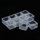 10x Square Furniture Leg Covers No-slip Chair Leg Caps Floor Protectors Clear