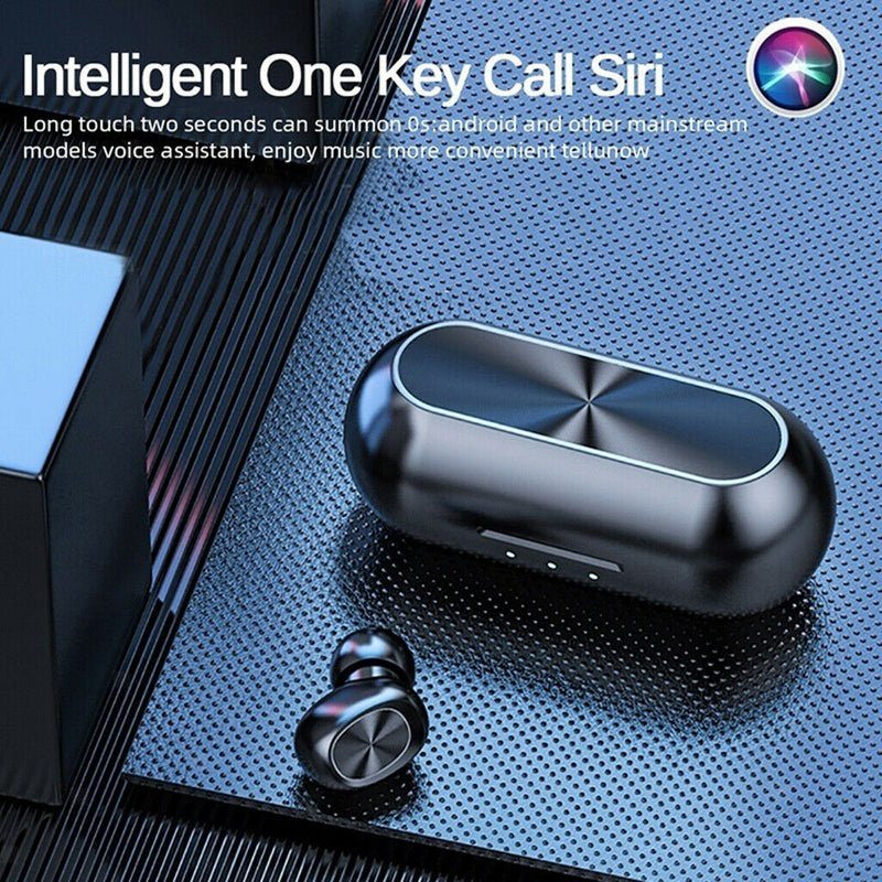 2x Waterproof 5.0 Wireless Bluetooth Earbuds With Charging Case For Android IOS