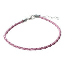 50 BRACELETS BRACELETS LEATHER ASSORTED COLORS 3mm