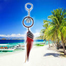 Handmade Feather Creative Mini Natural Feather Dream Catcher  Keychain Ring
