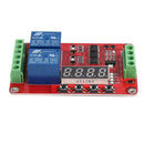 12V Multifunction 2 Channel Delay Self-Locking Circulate Time Relay Module