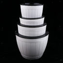 Plastic Flower   Nursery Pot/ Planter / Flower Pot with Pallet White
