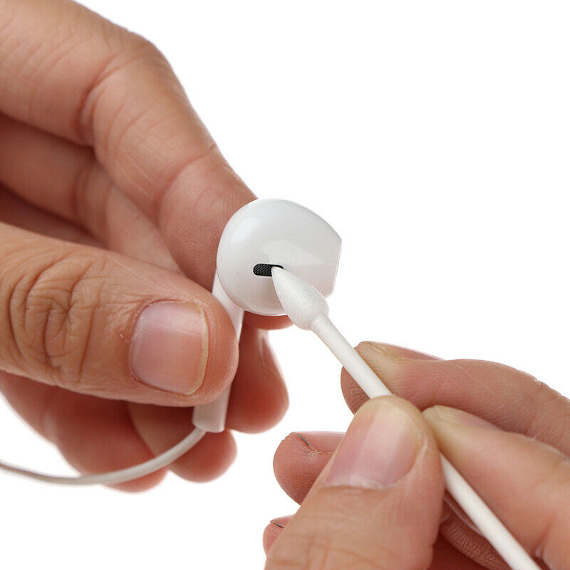 25Pcs Cotton Disposable Stick Cleaning Tool For Earphone Charge OZ