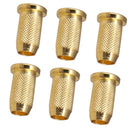 6Pcs Strings Through Body Mounting Ferrules for Electric Guitar