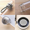 350Ml Travel Drinkware Portable Double Wall Glass Tea Bottle Tea Infuser Gl