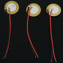 3-pack 25mm Piezoelectric Disk Elements with 2 inch Leads W4S6