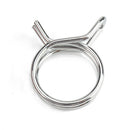 100PCS 7MM-24MM Assortment Stainless Steel Hose Tube Clamp Spring Clips Kits