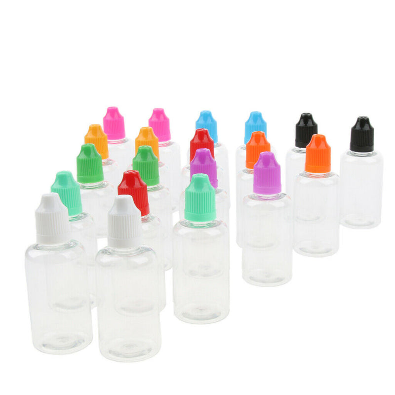 40x Portable Precision Dropper Bottles Juice Liquid Glue Container 50ml