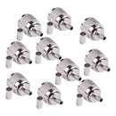 10pcs Connector UHF Male PL259 Plug Crimp Fit for RG58 RG400 RG142 LMR195
